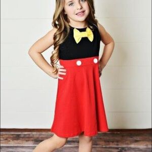 MUABABY grow up with you dress. Mickey Mouse colors.